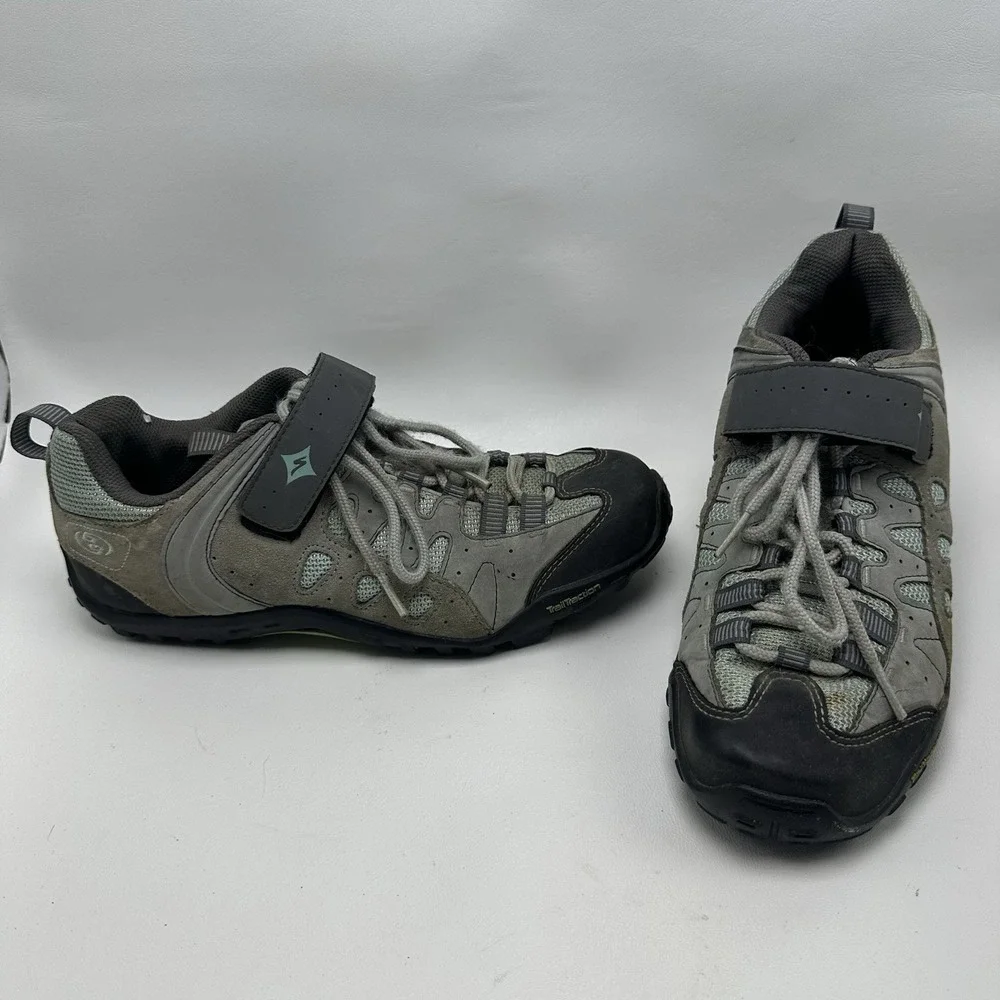 Specialized Women Tahoe WMN MTB Mountain Bike Cycling‎ Shoes 6127-2140 Gray Sz 9